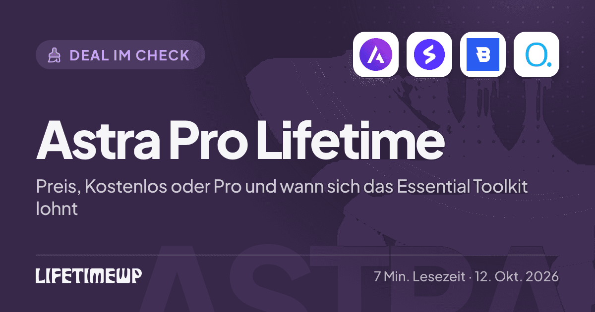 Titelbild: Astra Pro Lifetime: Preis, Kostenlos oder Pro und wann sich das Essential Toolkit lohnt