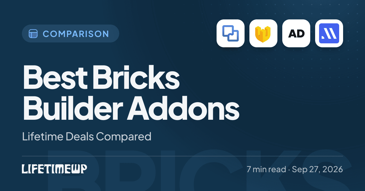 Cover image: Best Bricks Builder Addons: Lifetime Deals Compared