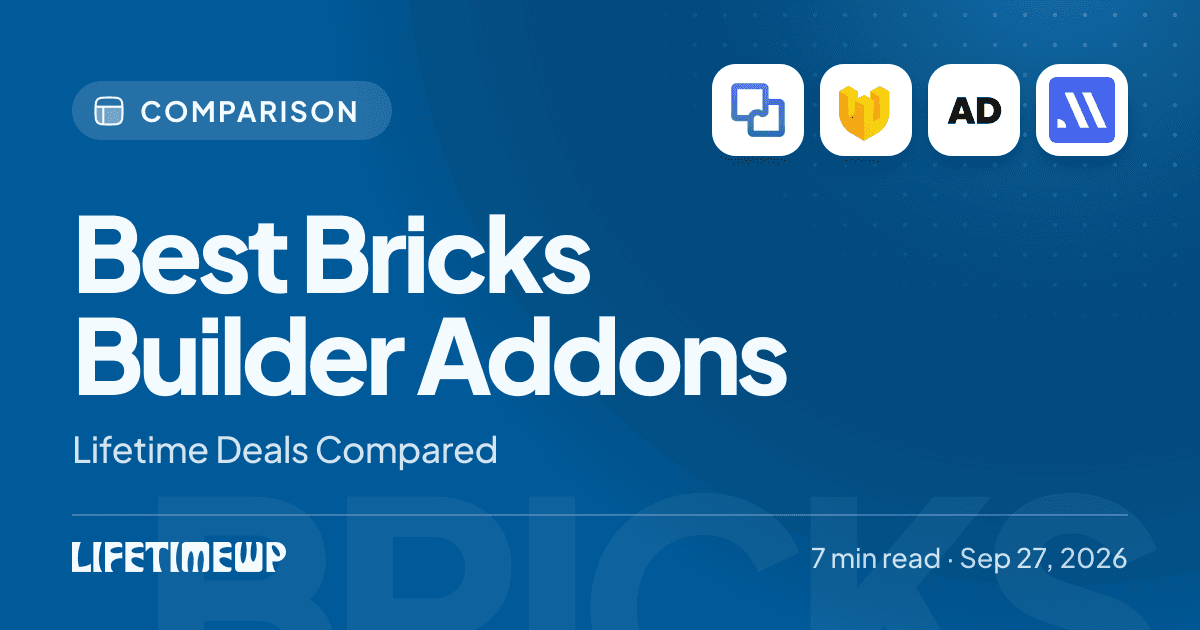 Cover image: Best Bricks Builder Addons: Lifetime Deals Compared