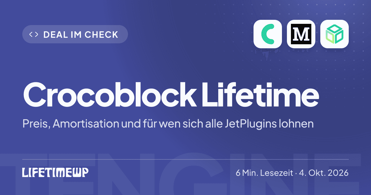 Titelbild: Crocoblock Lifetime: Preis, Amortisation und für wen sich alle JetPlugins lohnen