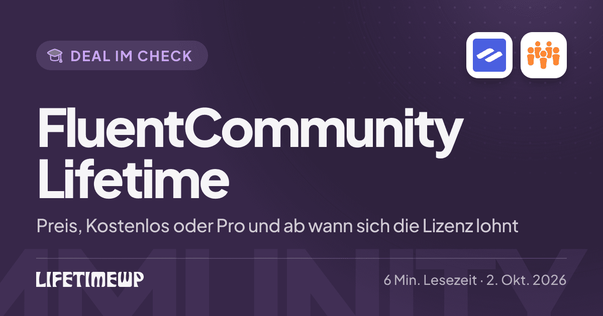Titelbild: FluentCommunity Lifetime: Preis, Kostenlos oder Pro und ab wann sich die Lizenz lohnt