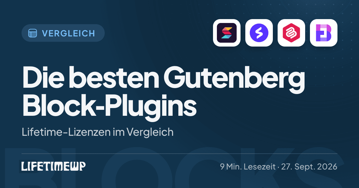 Titelbild: Die besten Gutenberg Block-Plugins: Lifetime-Lizenzen im Vergleich