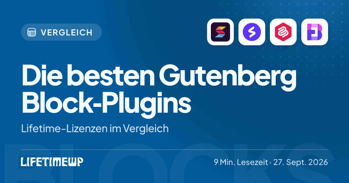 Titelbild: Die besten Gutenberg Block-Plugins: Lifetime-Lizenzen im Vergleich