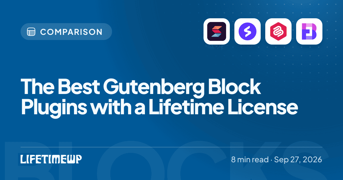 Cover image: The Best Gutenberg Block Plugins with a Lifetime License