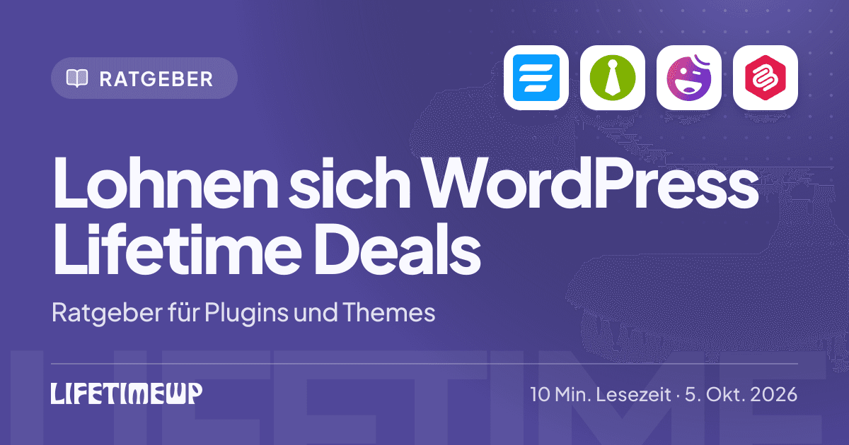 Titelbild: Lohnen sich WordPress Lifetime Deals: Ratgeber für Plugins und Themes