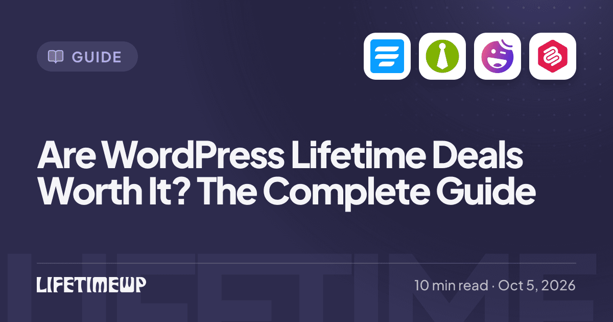 Cover image: Are WordPress Lifetime Deals Worth It? The Complete Guide