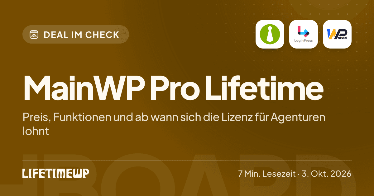 Titelbild: MainWP Pro Lifetime: Preis, Funktionen und ab wann sich die Lizenz für Agenturen lohnt
