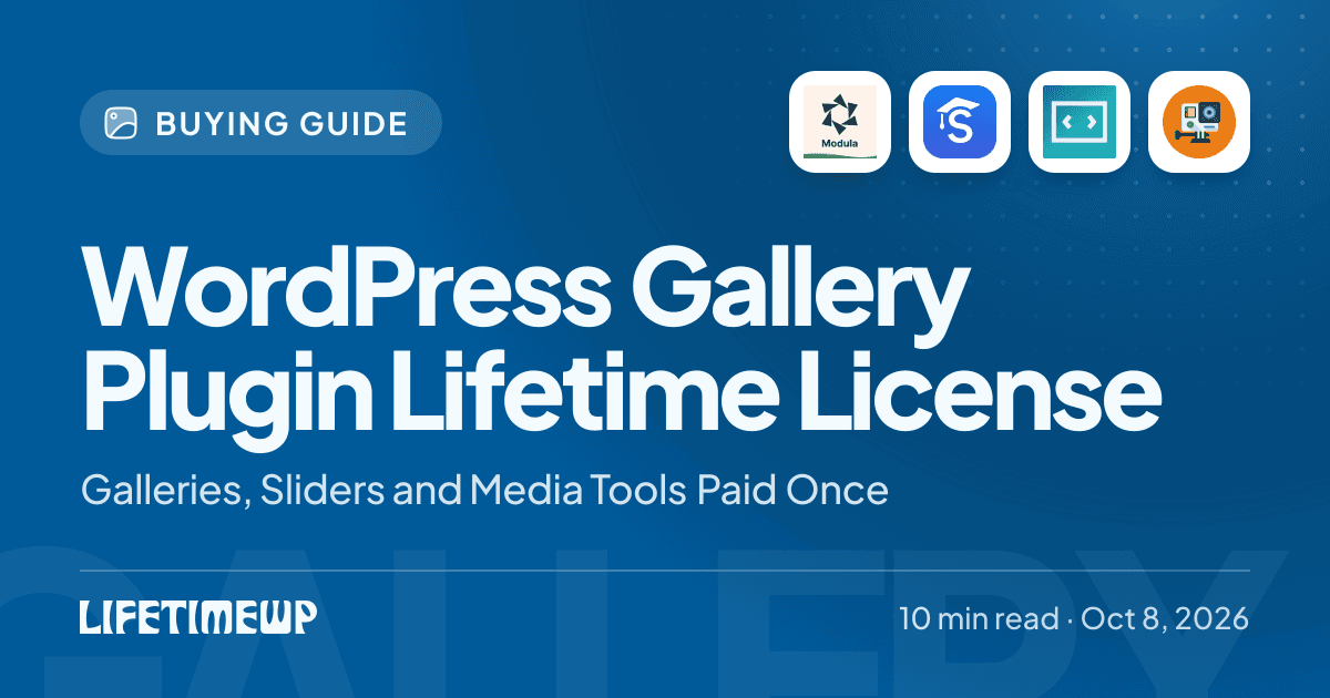 Cover image: WordPress Gallery Plugin Lifetime License: Galleries, Sliders and Media Tools Paid Once