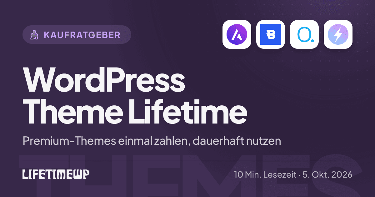 Titelbild: WordPress Theme Lifetime: Premium-Themes einmal zahlen, dauerhaft nutzen